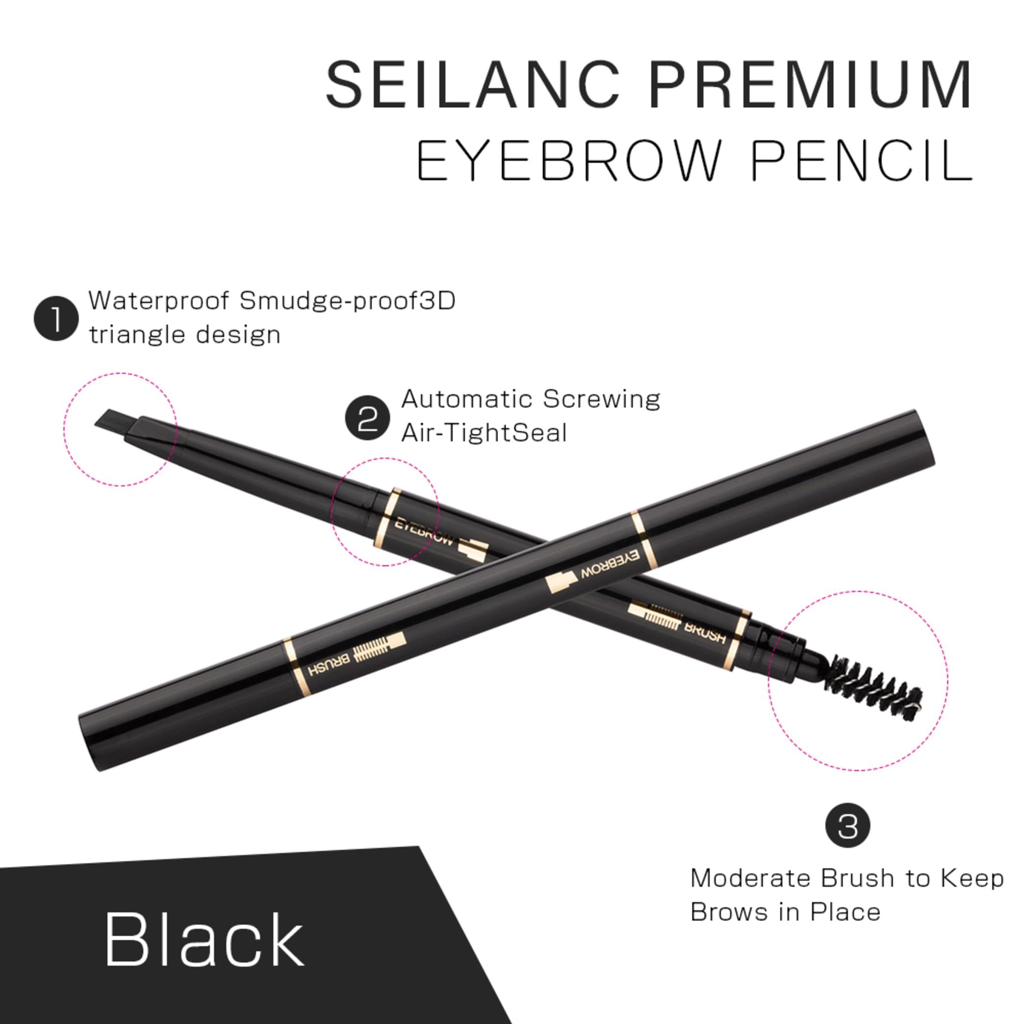 AIRCLE brosse intégrée, définition naturelle des sourcils.