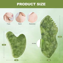 AIROGYM Gua Sha Jade pour le cou, soulage tension et améliore la circulation