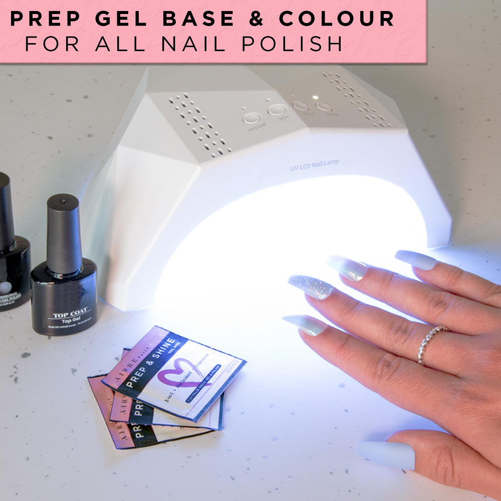 AirRE NAILS lingette élimination couche gel collante après cure UV/LED.