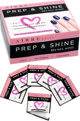 AirRE NAILS lingette préparation sans peluches pour dégraisser et préparer l’ongle.