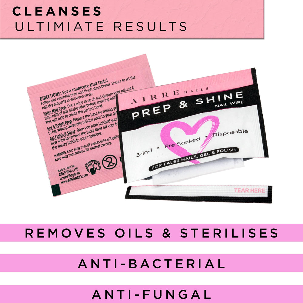 AirRE NAILS lingette sans fibres évitant les peluches lors du nettoyage.