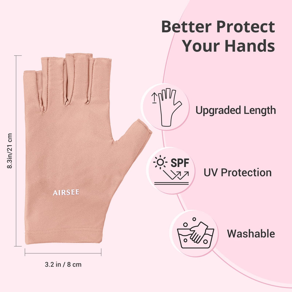 AIRSEE gants anti-UV, parfaits pour activités extérieures.