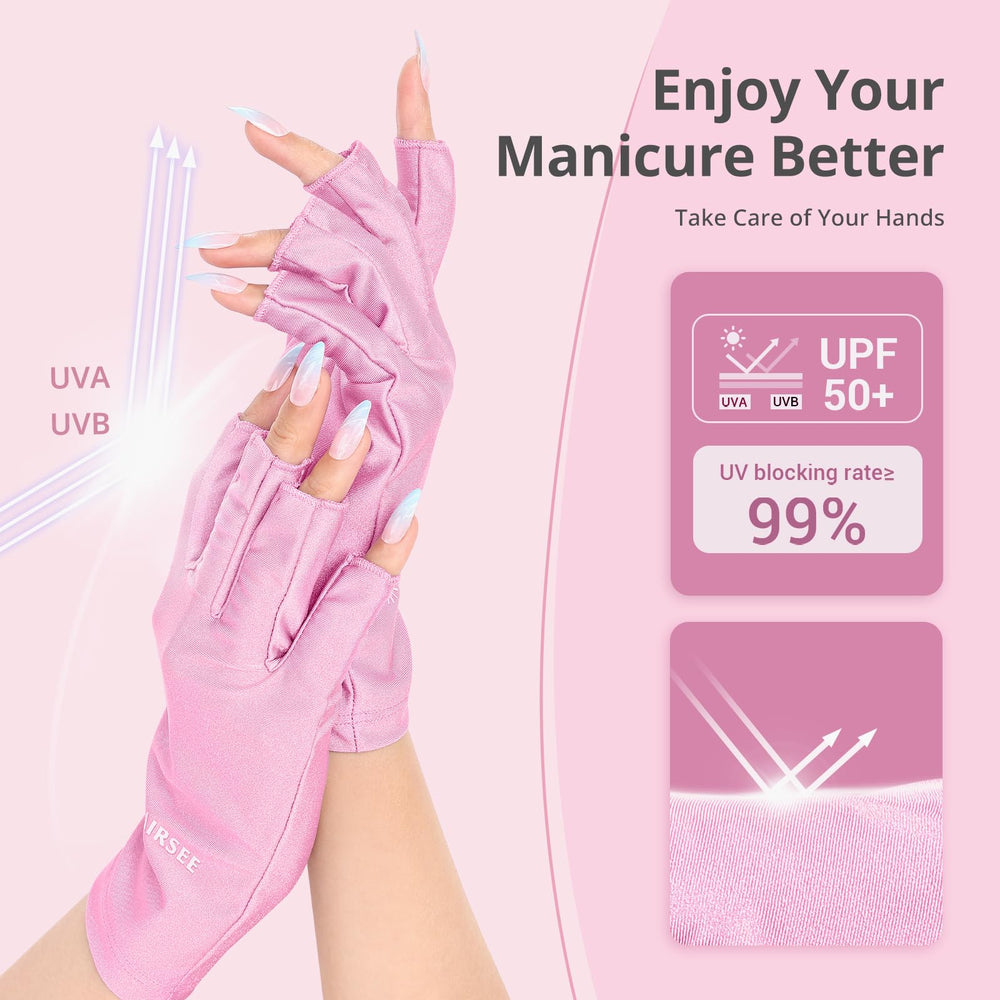 AIRSEE gants UV, design doigts prolonge couvrant toutes les phalanges pour protéger la peau.