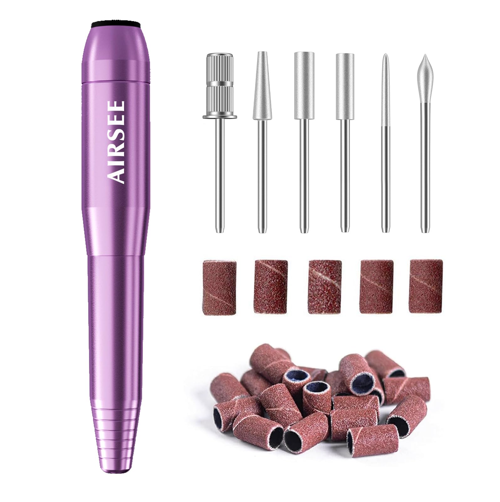 AirSee perceuse-ongles en main pour une manucure précise.