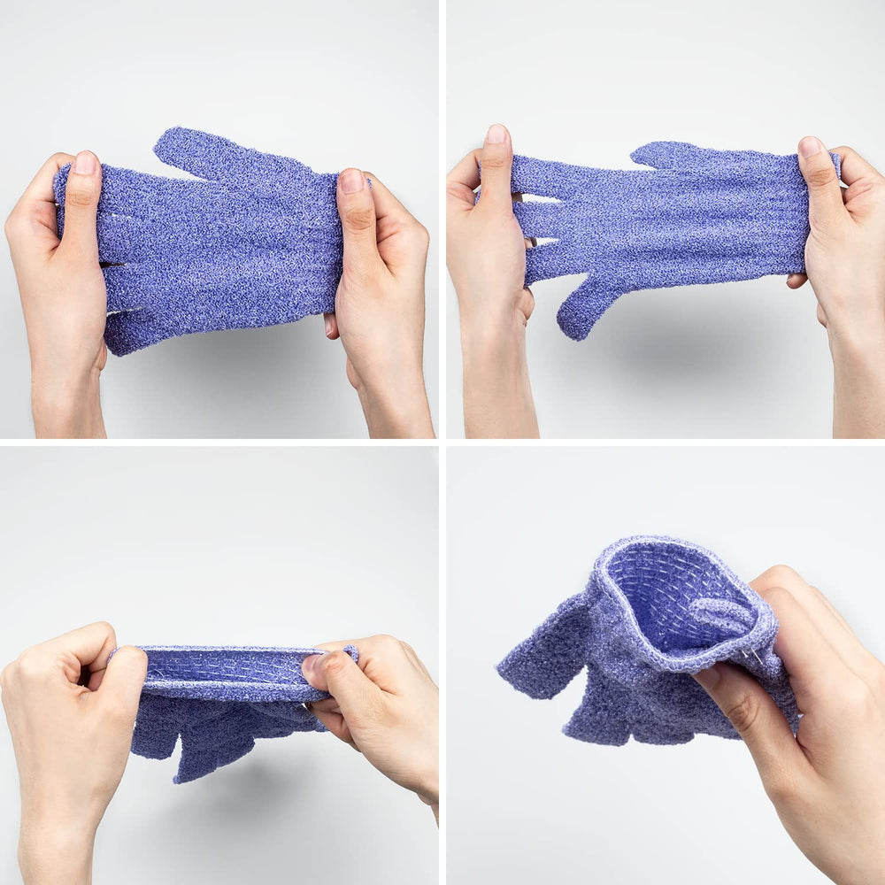 Gants réutilisables Aisuly, pratique pour une routine douche durable.