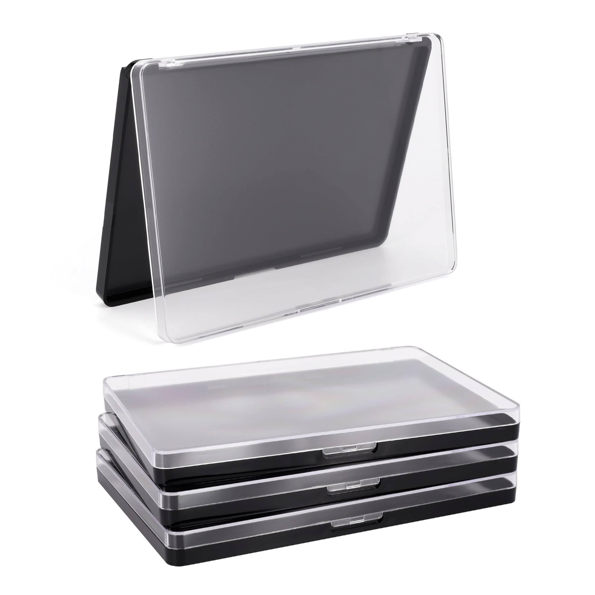 Palette AJLTPA avec couvercle transparent montrant les couleurs et le rangement.