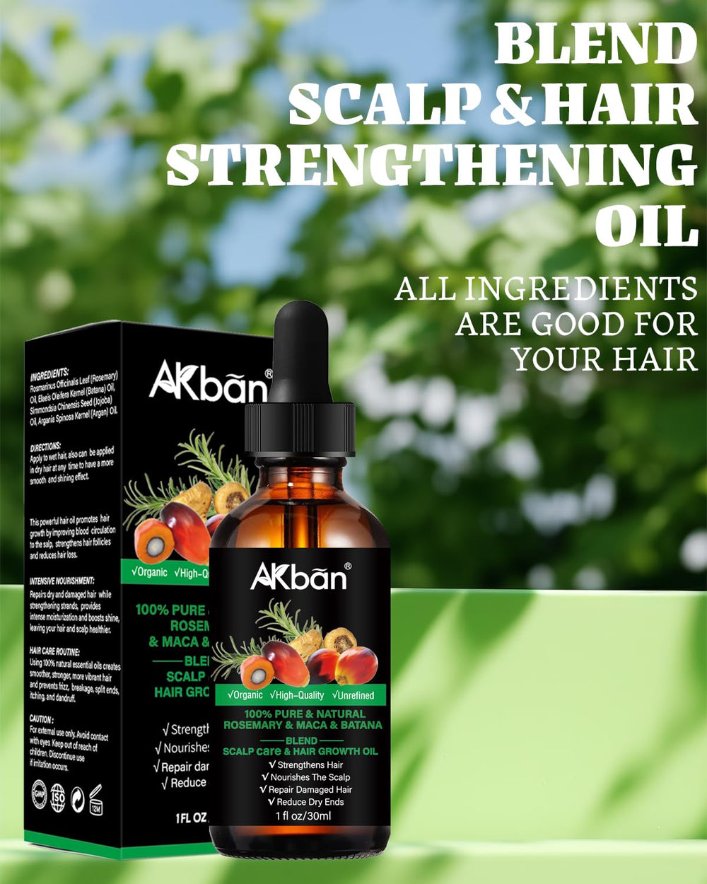 Ingrédient jojoba dans l’huile Batana AKBAN