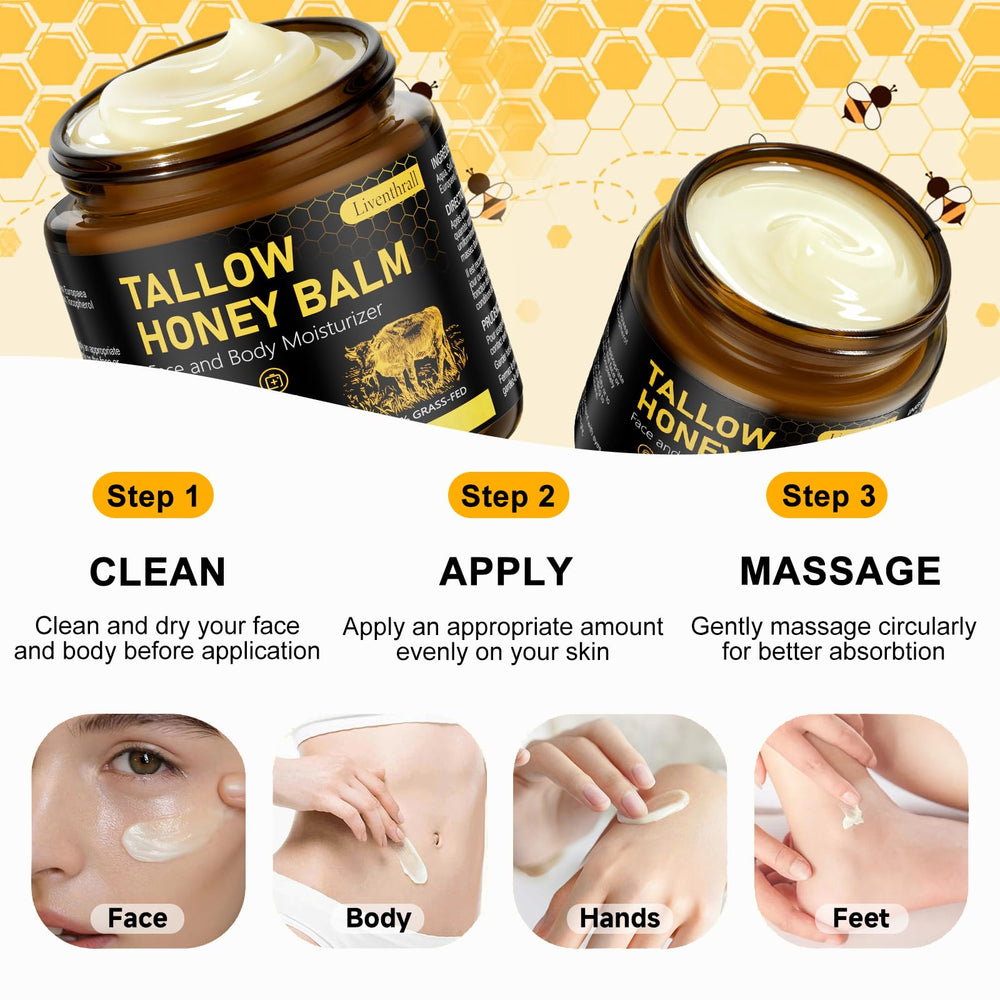 Utilisation polyvalente sur le visage, les mains et le corps.