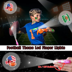 AKRMABEUP tatouages lumineux football prédecoupés faciles à appliquer sur la peau