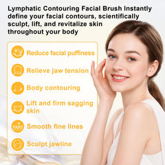 AKRYLIX Dents-peigne alliage zinc lymphatique visage — affine les contours et tonifie