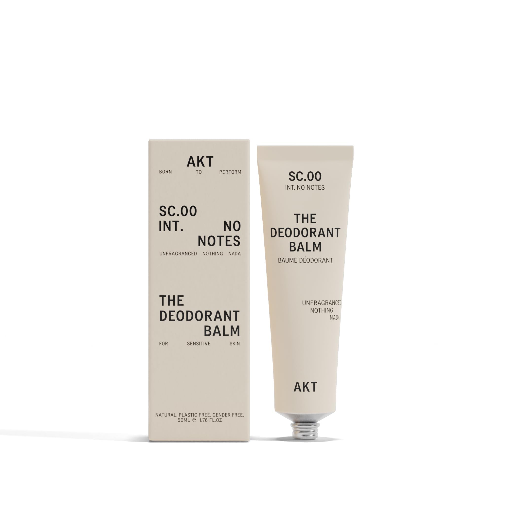 AKT Baume Déodorant – texture crème invisible qui sèche rapidement et protège toute la journée.