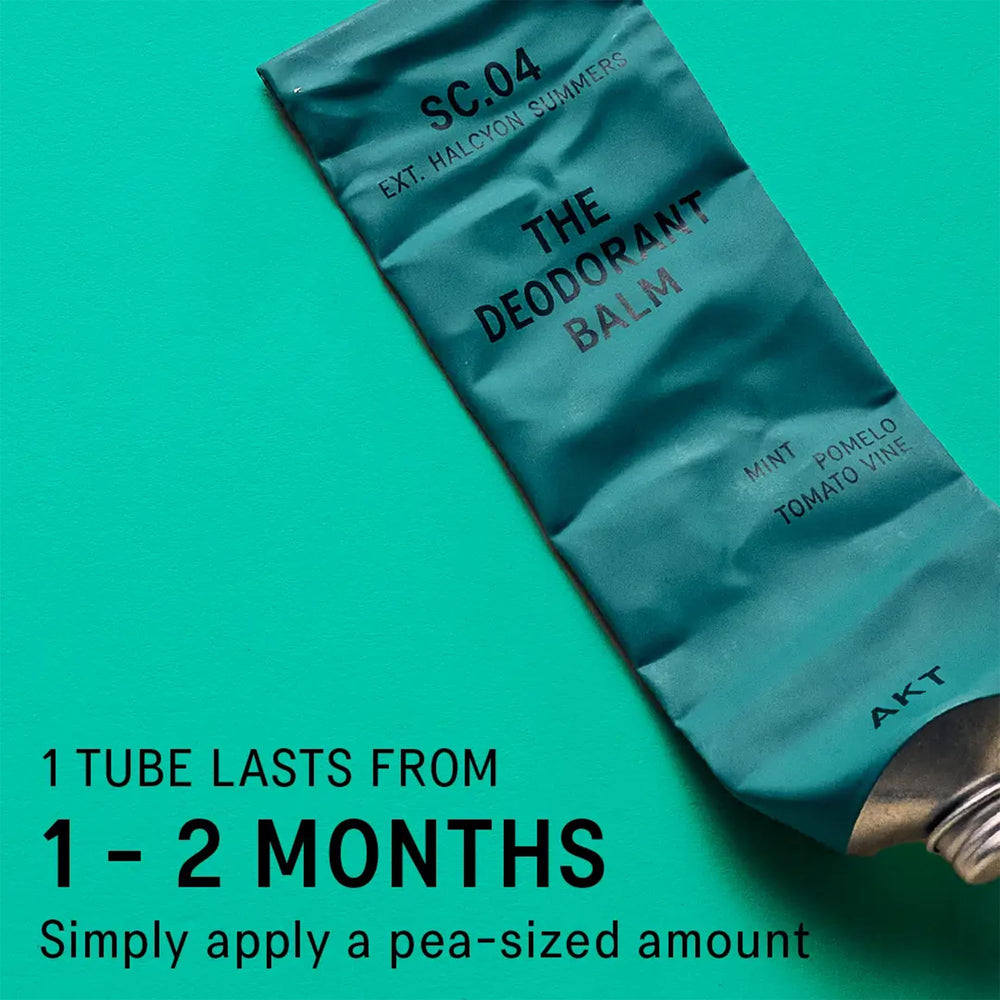 AKT Déodorant Balm, parfum menthe et pamplemousse pour une sensation fraîche.