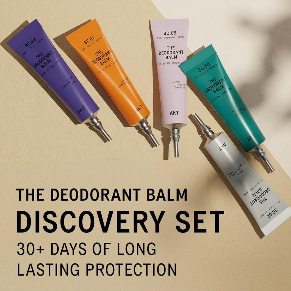 AKT baumes déodorants Discovery Set — texture crème facile à étaler et absorber rapidement