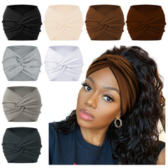 AKTVSHOW bandeau cheveux grand turban-noeud, style élégant pour sortir ou sport