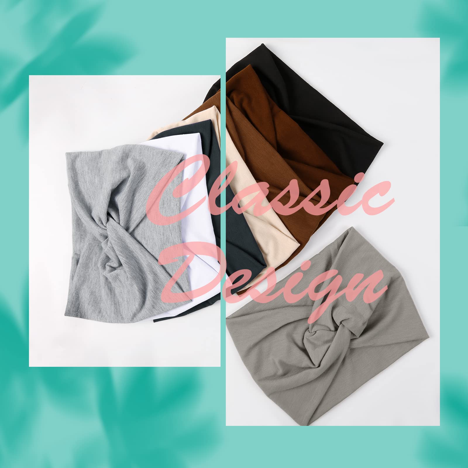 AKTVSHOW bandeau cheveux kit 8 couleurs, assorti à toutes les tenues