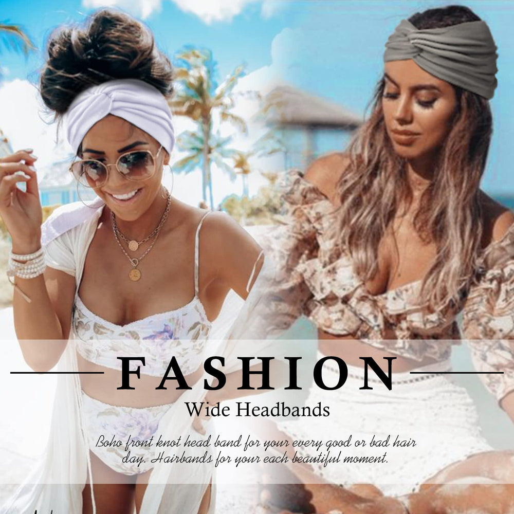 AKTVSHOW bandeau cheveux large 7 pouces, grande élasticité pour toutes les têtes