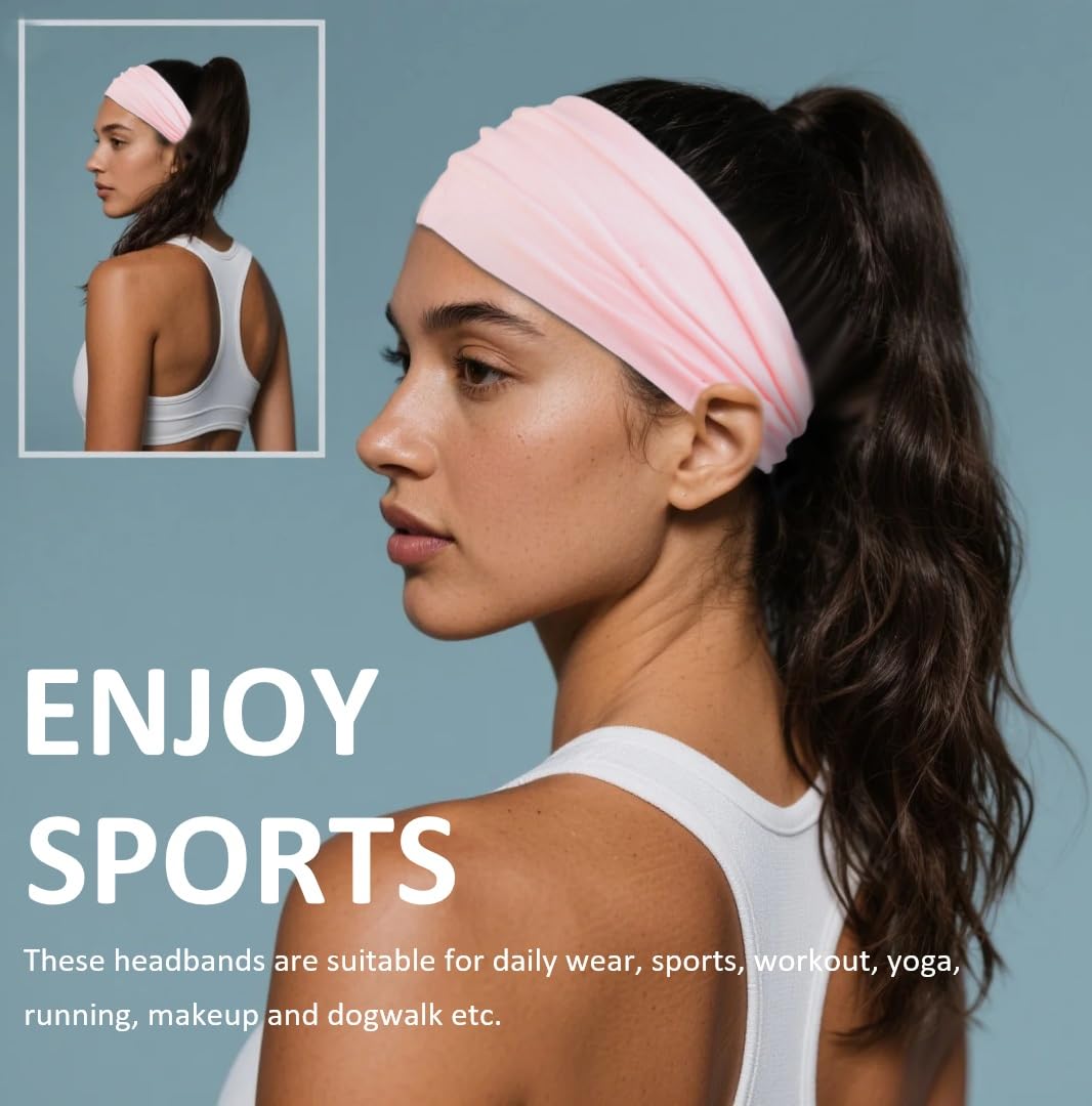 AKTVSHOW bandeau femme rose, ajoute une touche tendance durable.
