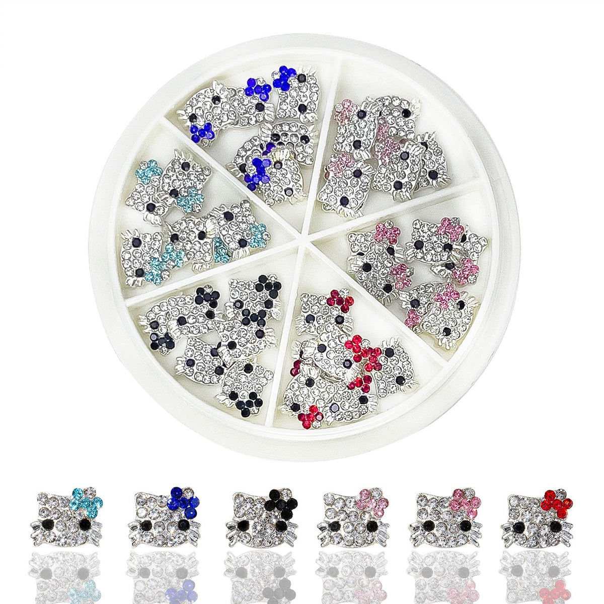 Charme chaton 3D Akutoer pour ongles, ajoute une touche mignonne et durable.