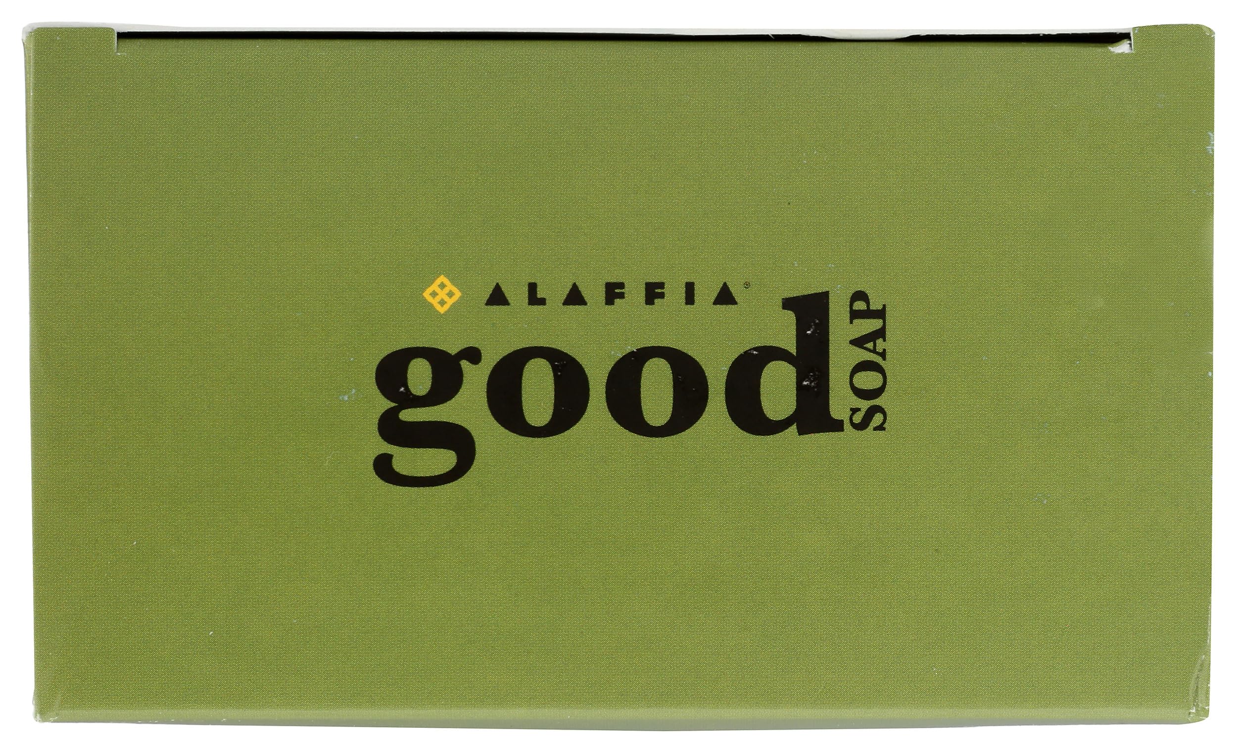 Alaffia barre savon menthe poivree exterieur vert