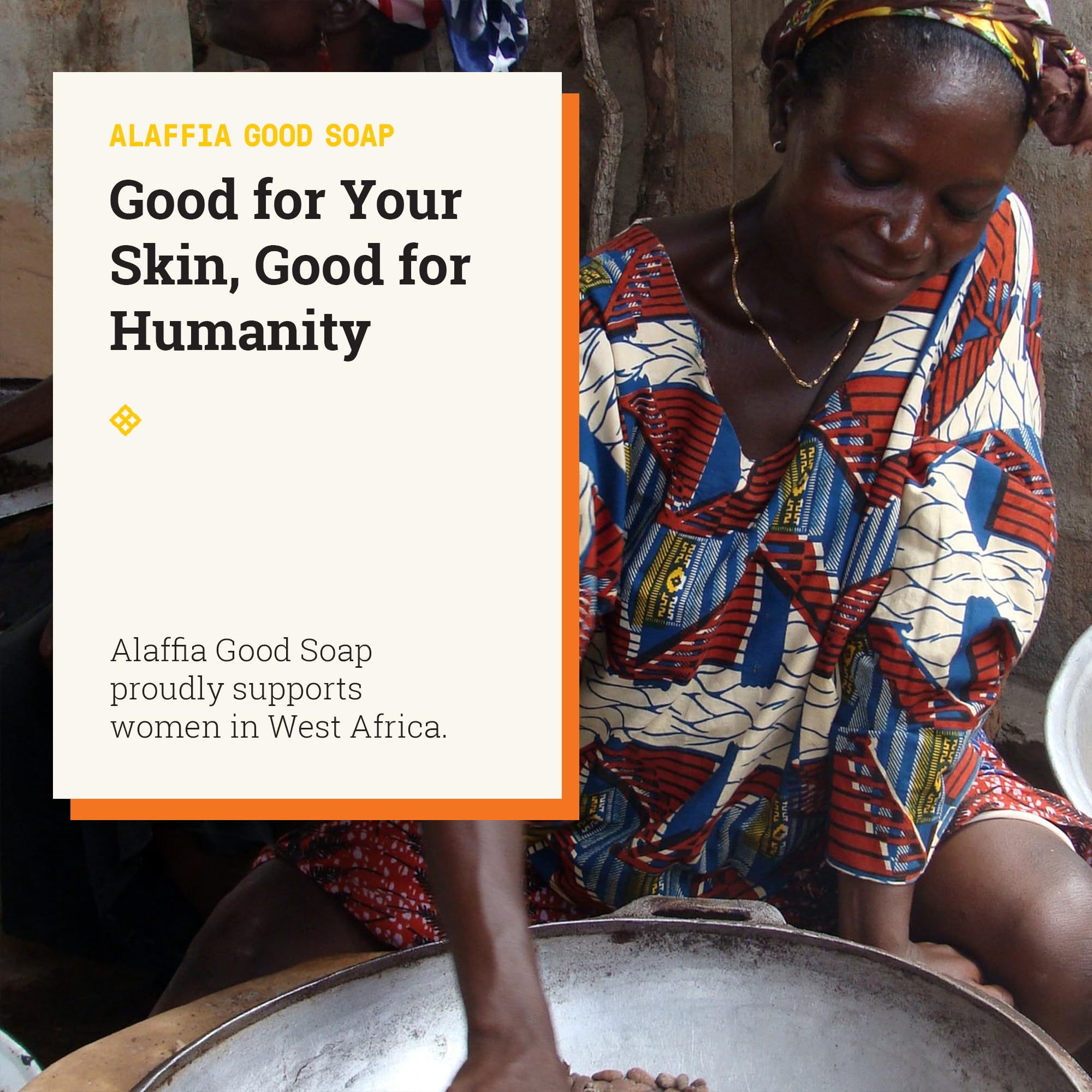 Emballage Lavande Alaffia respectueux et sourcing équitable.