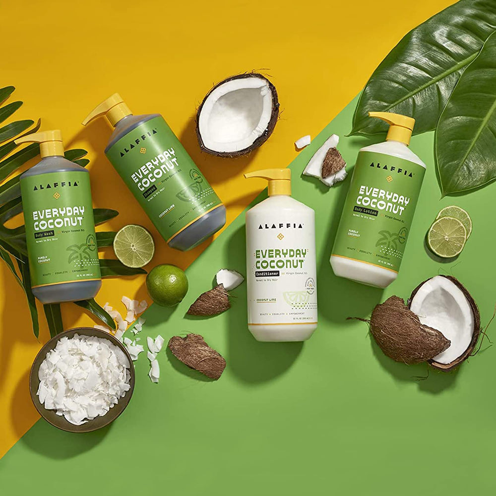 Alaffia EveryDay Shampoing Coco – utilisation quotidienne, douceur durable.