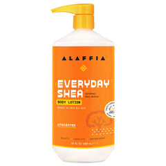 Lotion Alaffia Everyday Shea — flacon, hydratation durable pour la peau.