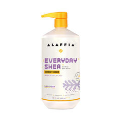 Alaffia EveryDay Shea Conditioner – bouteille lavande, démêlage facile et brillance naturelle.