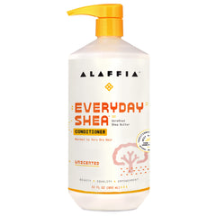 Alaffia flacon clair du conditionneur Shea Hydratation quotidienne pour cheveux secs et normaux.