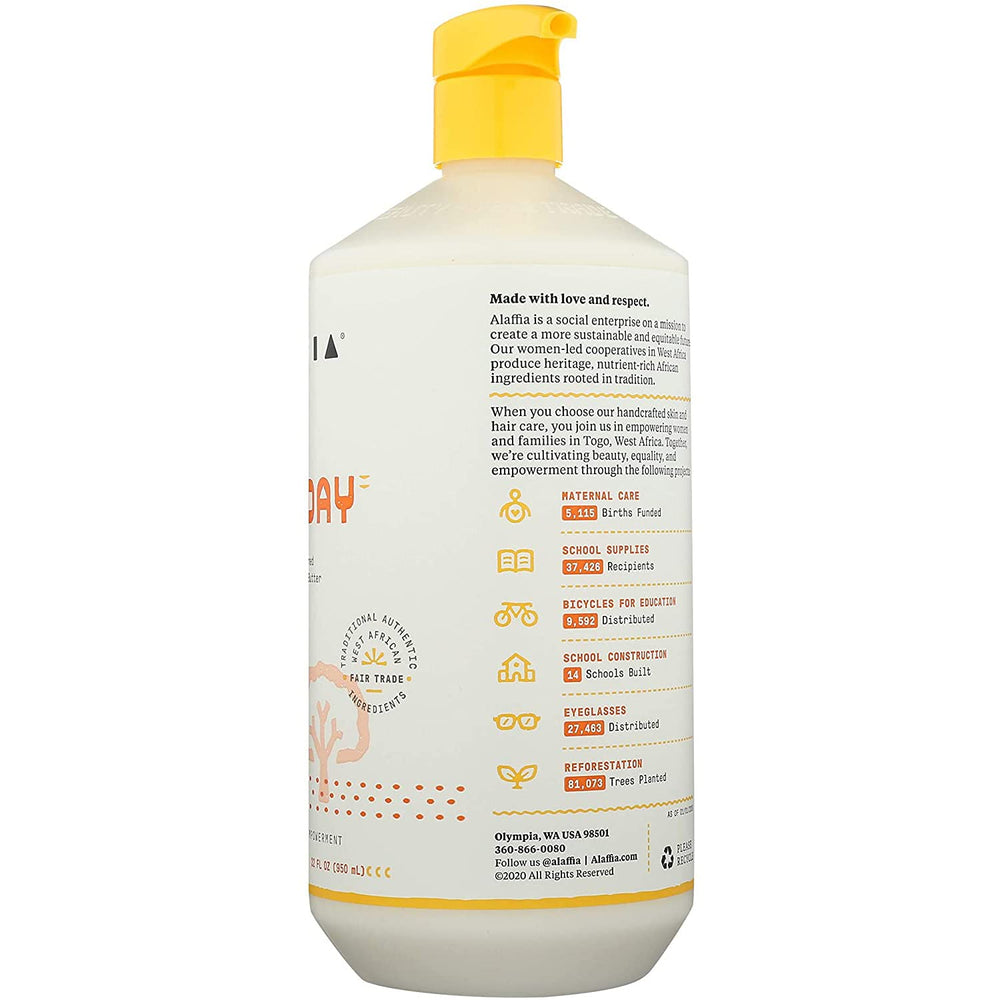 Texture crémeuse du conditionneur Ala affia Facilitant le démêlage en douceur.