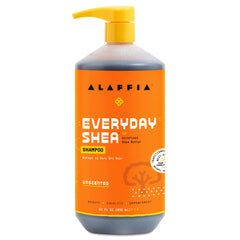 Alaffia EveryDay Shea Shampoo — bouteille, nettoyage doux sans sulfates pour cheveux normaux à secs.