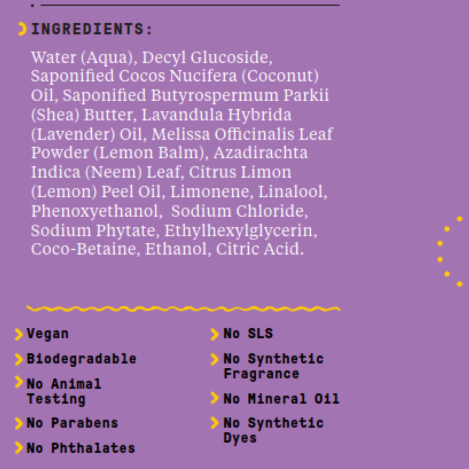 Alaffia ingrédients karité et neem, formulation nourrissante pour la peau.
