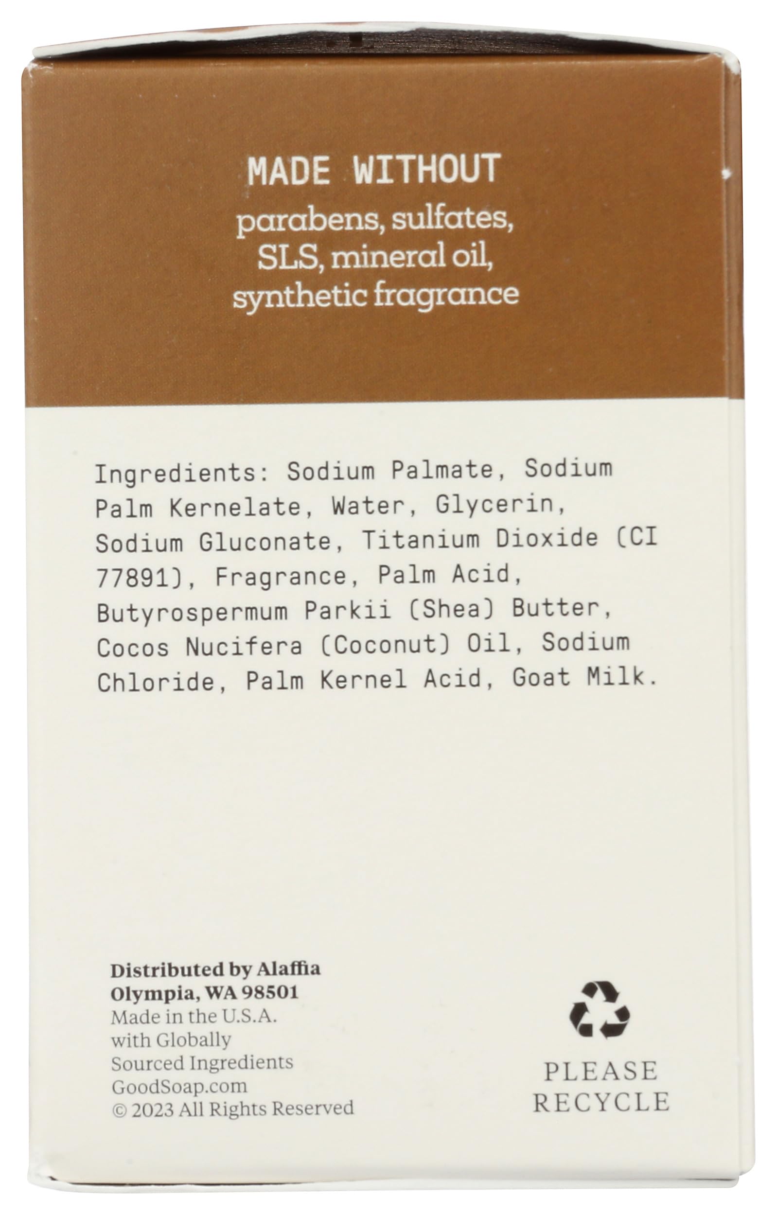 Alaffia Sans Cruauté – logo sur l'emballage