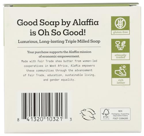 Alaffia savon menthe poivree en mousse, parfait pour la douche