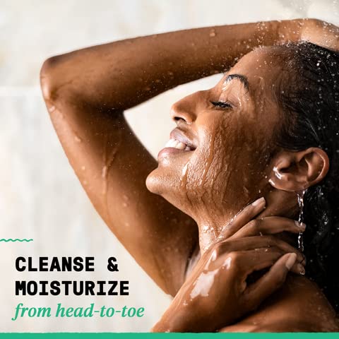 Savon-douche nettoyant visage et corps, parfum menthe rafraîchissant.