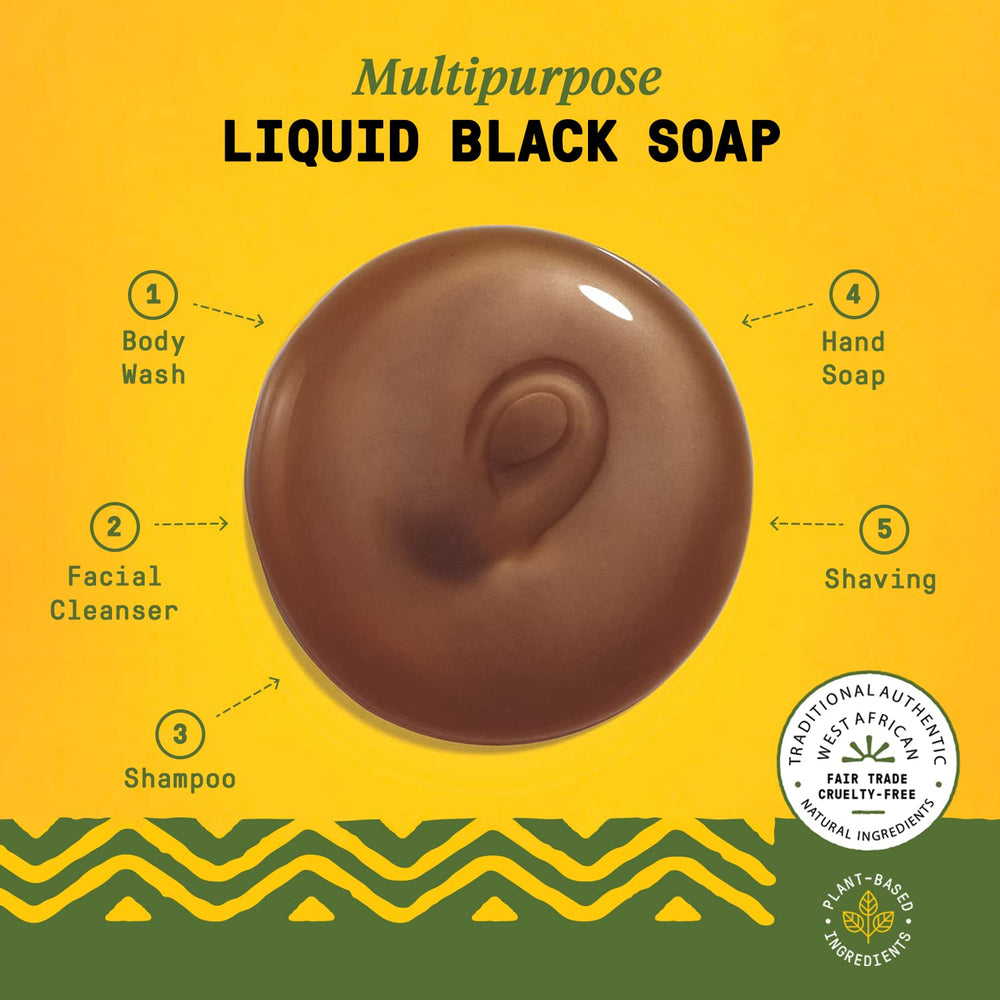 Alaffia Shampoing noir africain: douceur pour cuir chevelu et cheveux propres et sains.