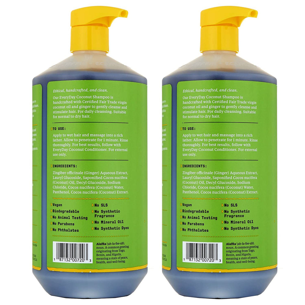 Alaffia EveryDay Noix de Coco - mousse généreuse pour nettoyer en douceur.