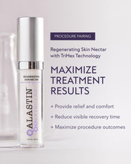 Texture crème légère d'ALASTIN Regenerating Skin Nectar pour absorption rapide.
