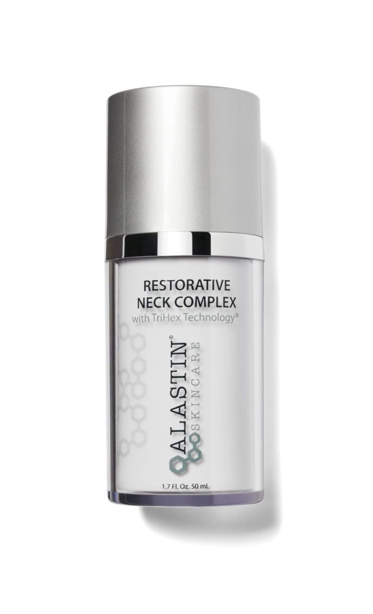 ALASTIN Restorative Neck Complex – bouteille illustrant une hydratation riche pour le cou et le décolleté.