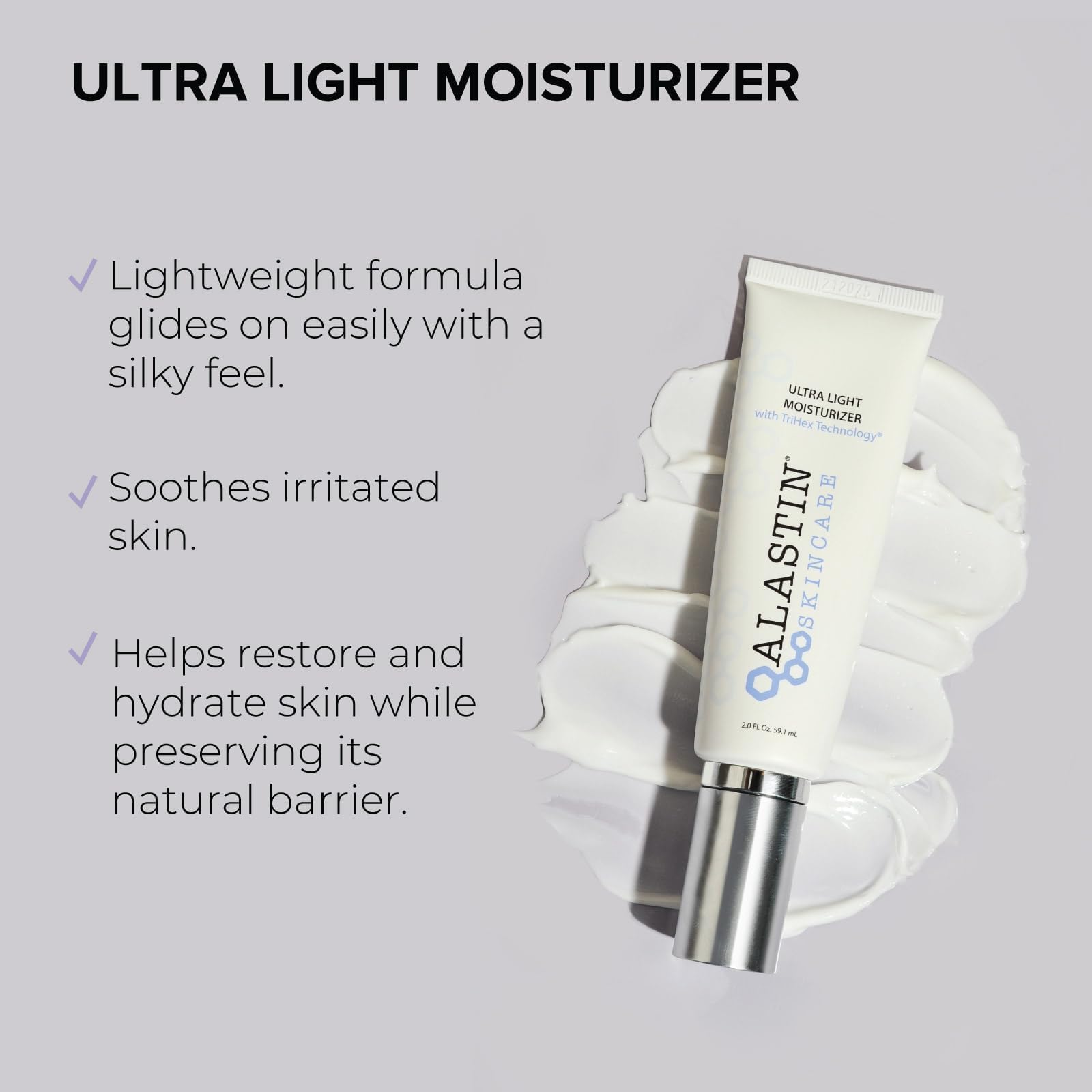 ALASTIN Skincare – texture légère, absorption rapide et peau douce.