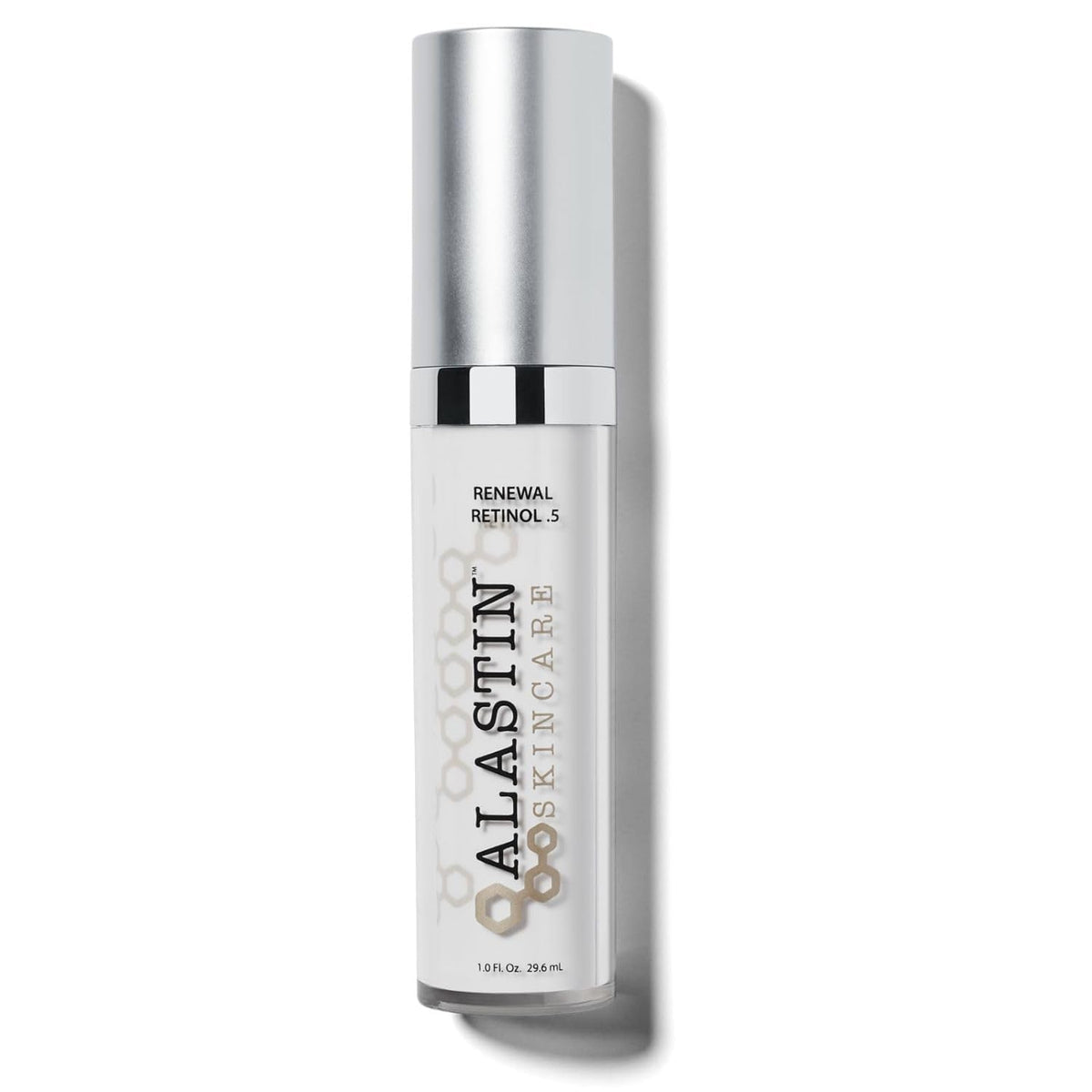 ALASTIN Skin Renewal Retinol, flacon et application, peau plus lisse et uniforme.