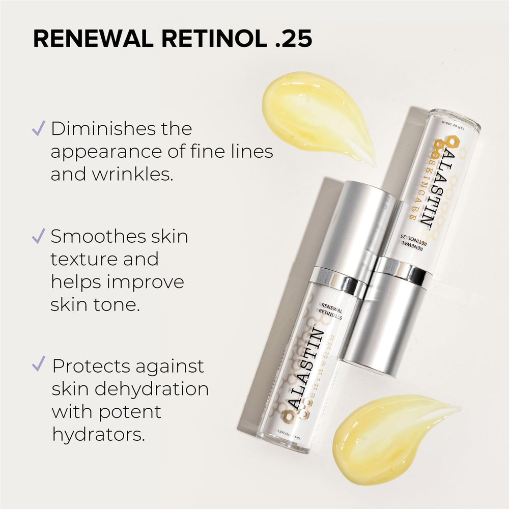 ALASTIN Sérum Rétinol — gros plan sur texture lisse et hydratante