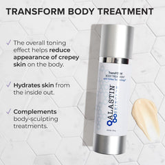 ALASTIN TransFORM Corps Lotion texture crème riche pour nourrir et lisser la peau.