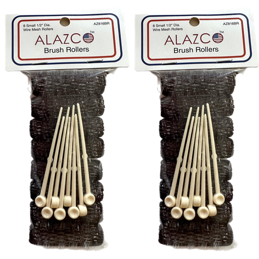 Rouleaux cheveux vintage ALAZCO, ensemble complet de 16 pièces pour volume durable.