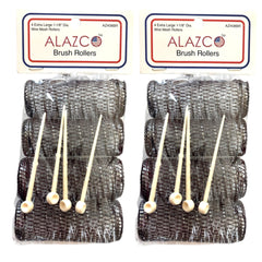 ALAZCO rouleaux-cheveux vintage XL ensemble pour boucles volumineuses et naturelles.