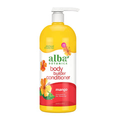 Alba Botanica, bouteille d'apres-shampooing mangue, soin volumisant.
