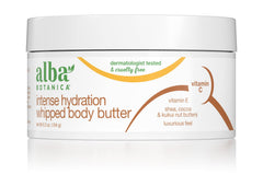 Beurre corporel fouetté Alba Botanica emballage élégant pour hydrater en profondeur