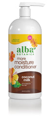 Alba Botanica conditionneur hydratant au lait de coco, bouteille grande pour cheveux secs.