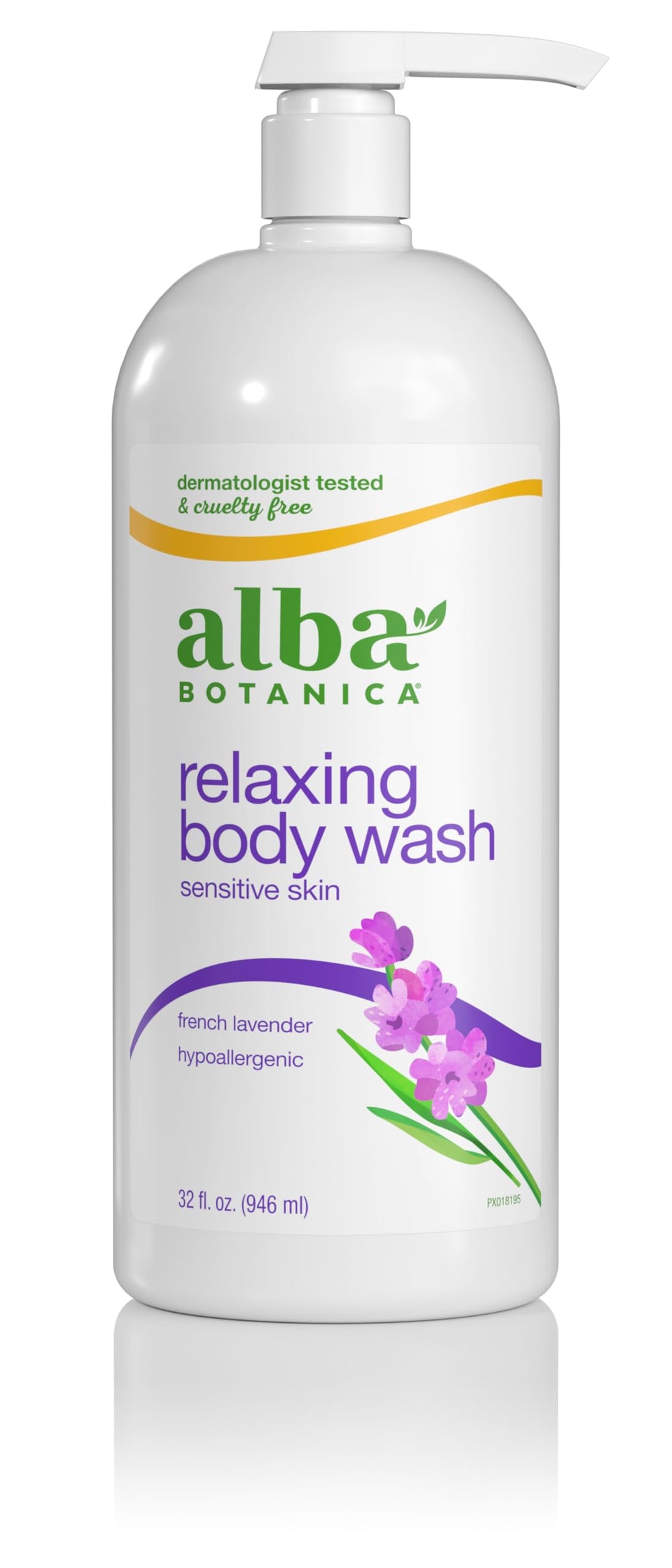 Alba Botanica émolliente douche à la lavande française, hydratation douce pour la peau.
