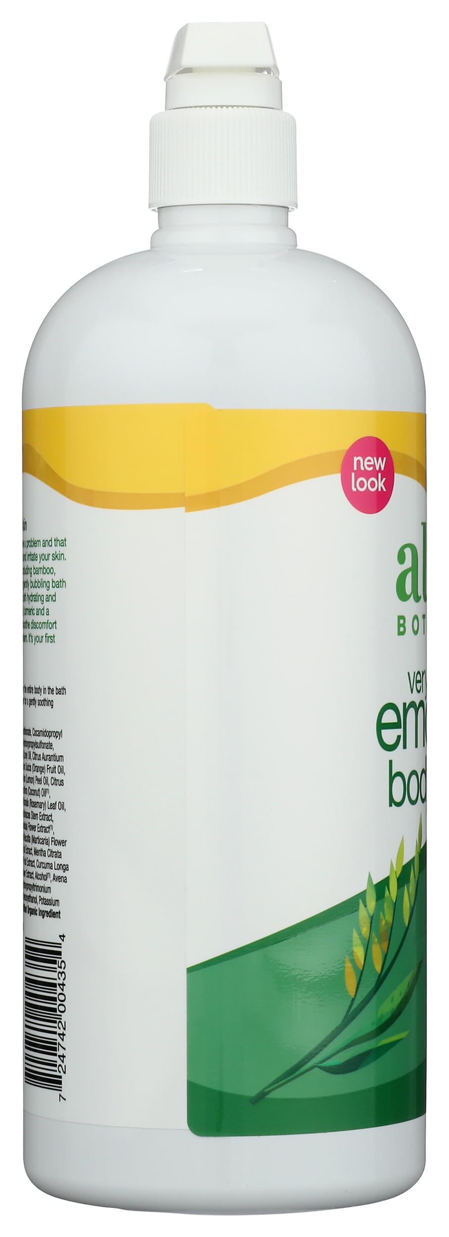 Alba Botanica Gel Douche Émollient – bambou comme ingrédient clé, douceur naturelle.