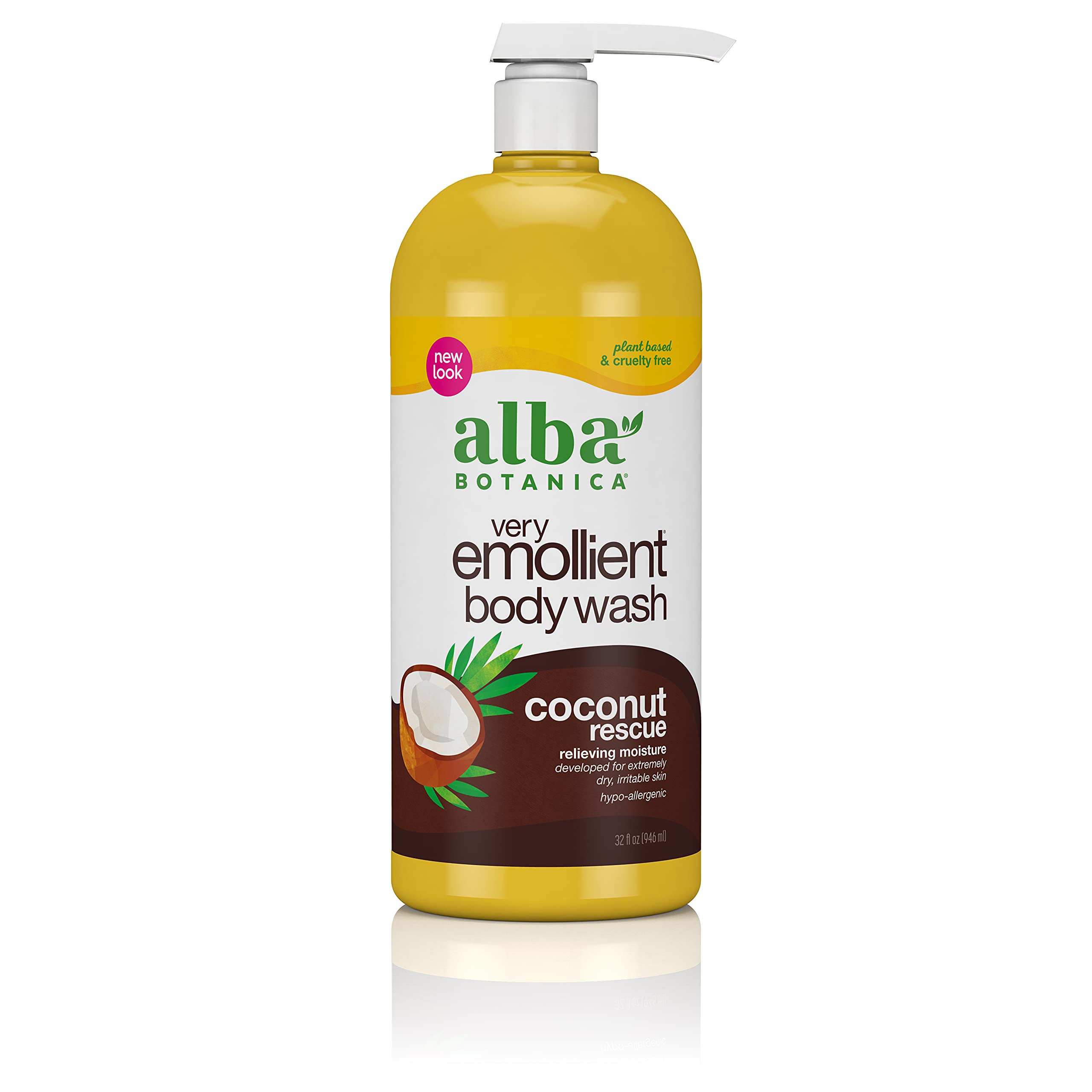Gel douche Alba Botanica à la noix de coco: bouteille généreuse et hydratation durable